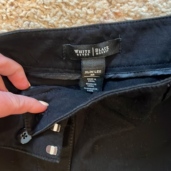 WHBM stretchy slim leg dress pants - Picture 3 of 5